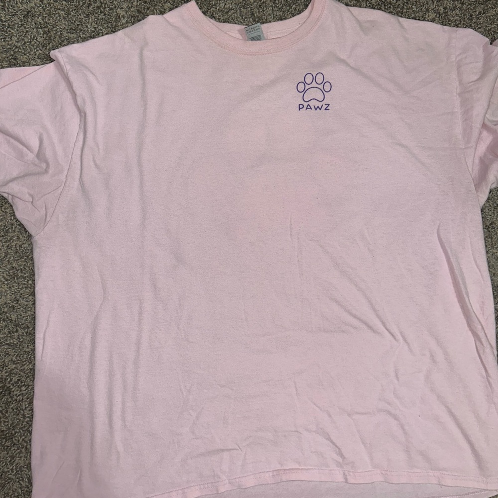 Pink Pawz shirt in a size 2XL